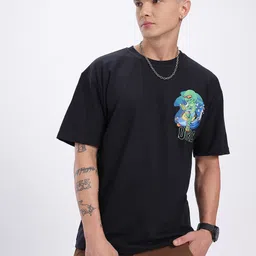 glitchez Printed Oversized Fit T-shirt image 4