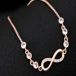 Jewelgenics Women Alloy Cubic Zirconia Antique Gold-Plated Charm Bracelet-picture-25