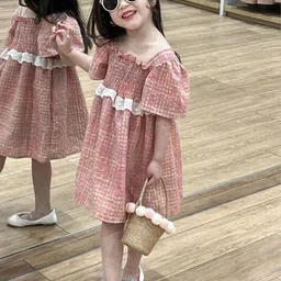 LULU & SKY Print Flutter Sleeve A-Line Dress image 3