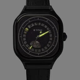 Titan Men Embellished Dial & Leather Textured Straps Analogue Watch 10008NL01-picture-16