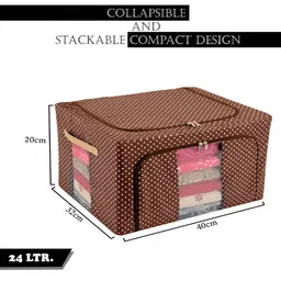 Aura Grey & Brown 2 Pieces Regular Drawer Organisers image 5