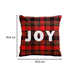 Nestasia Red & White Checked Square Cushion Covers image 5
