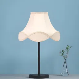 Aura Off White Frustum Shaped Table Lamp image 3