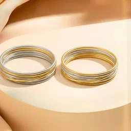 Anouk Women 2 Gold-Plated Cuff Bracelet-image-20