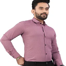 JEEVAAN - THE PERFECT FASHION Men Checked Regular Fit Shirt image 3
