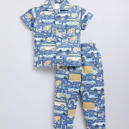 NAUTI KIDZ Boys Printed Pure Cotton Night suit-picture-58