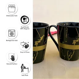 Divy Aarambh Stories Black & Brown 2 Pieces Printed Ceramic Glossy Cups And Mugs-picture-38