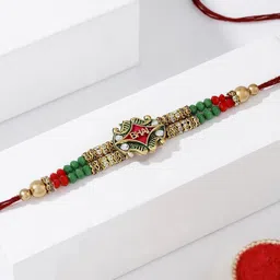 IGP Thread Meena Work Bhai Rakhi image 2