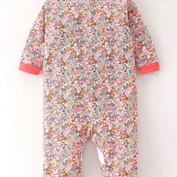 KIDIWAV Kids Floral Printed Cotton Basic Jumpsuit image 2