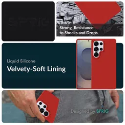 SPRIG Solid Printed Samsung Galaxy S25 Ultra Bumper Case Mobile Accessories image 2