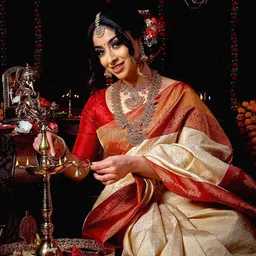 Anjaneya Sarees Woven Design Zari Silk Blend Banarasi Saree image 5