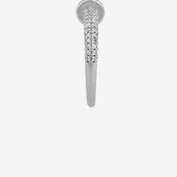 Kushal's Fashion Jewellery Gold-Plated Spherical Zircon Studded Hoop Earrings image 3