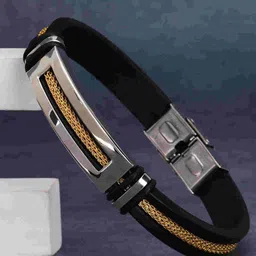 Fashion Frill Men Gold-Plated Cuff Bracelet image 2