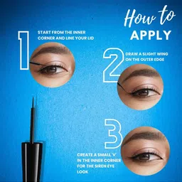 Jaquline USA ProStroke Waterproof Liquid Eyeliner 4 ml - Classic Blue image 2