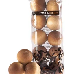 ROSEMOORe Brown 10Pieces Gingerlily Scented Wooden Balls-picture-38
