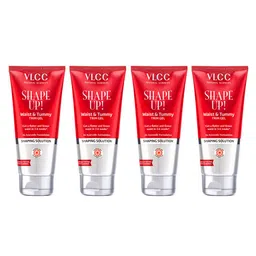 VLCC Set Of 4 Shape Up Waist & Tummy Trim Gel With Lemon Peel & Cyprus Oil - 200ml Each-image-28
