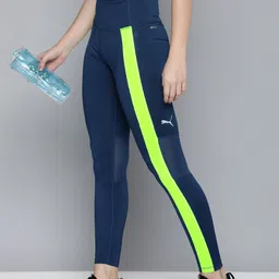 Puma Women Individual Blaze dryCELL Contrast Taping Detail Outdoor Tights-picture-35