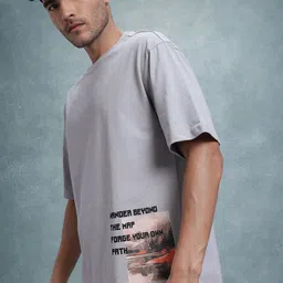The Roadster Life Co. Printed Pure Cotton Relaxed Fit T-shirt-picture-28