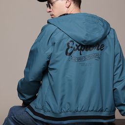 Roadster The Lifestyle Co. Typography Printed Back Hooded Bomber Jacket-picture-29