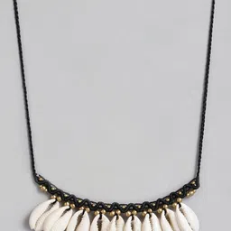 EL REGALO Black & Beige Big Cawrie Bohemian Necklace-picture-33