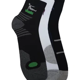 alvaro castagnino Alvaro Castagnion Men Pack of 3 Assorted Ankle-Length Socks-picture-32