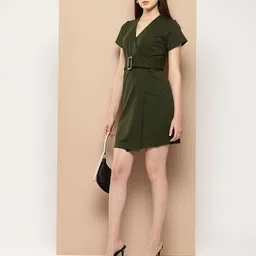 her by invictus Wrap Smart Casual Dress-picture-22
