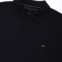 Tommy Hilfiger Men Solid Polo Collar Cotton T-shirt image 3