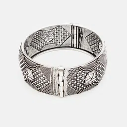 ATIBELLE Oxidised Silver-Plated German Silver Bangle image 5