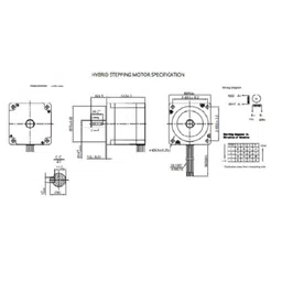 86HS78-5504-01 NEMA34 46Kg-cm Stepper Motor-Keyway Type image 3