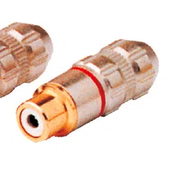MX RCA Extension Female Socket Connector Gold Plated Full Metal Pair (MX-1086) image 3
