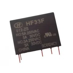 Hongfa 12V 5A DC HF33F/012-ZS3 5-Pin SPDT Miniature Power Relay image 1