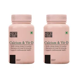 SheNeed Calcium and Vit-D Supplement-60 Capsules (Pack of 2)-picture-16
