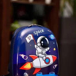 ZEVORA Kids Space Graphic Printed Backpack image 1