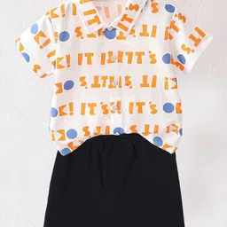 DANGAR Unisex Kids Printed Shirt with Shorts-image-50