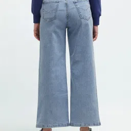 U.S. Polo Assn. Blue Relaxed Fit High Rise Jeans image 2