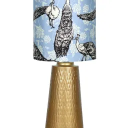 Homesake Multicolor Metal Modern Table Lamp with Shade image 2