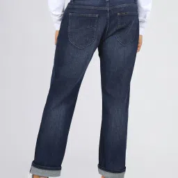 Lee Blue Cotton Comfort Fit Jeans image 2
