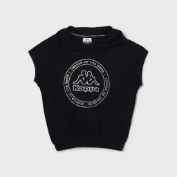 Kappa Black Regular Fit Printed T-Shirt-image-42