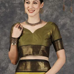 Shriyangan Woven Design Zari Art Silk Handloom Kanjeevaram Saree image 4