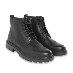 Geox Men's Spherica EC7 C Black Derby Boots image 2