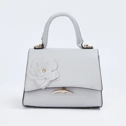 Ginger by Lifestyle Grey Textured Handbag-image-30