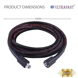 ULTRAFAST 8 m Outlet Pipe with 6.35 mm (1/4 inch) Quick Connector Black, UF-HHS100 image 2
