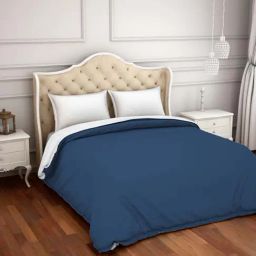 Spaces Hygro Navy Cotton 300 TC Duvet Cover - Set of 1-image-45