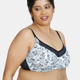 Zivame Grey Printed Full Coverage Under-Wired Bra image 3