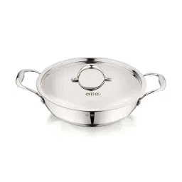 ALLO Silver Stainless Steel 30 cm Induction Friendly Triply Kadhai (5.5 L)-picture-17