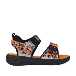 Campus Kids Grey & Navy Floater Sandals-picture-32