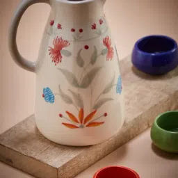 Fabindia Pushp Hand-painted Multicolor Ceramic Mug-image-11