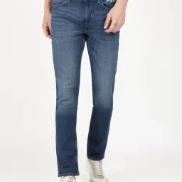 Lee Dark Blue Skinny Fit Lightly Washed Jeans-image-75