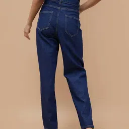 Ginger By Lifestyle Dark Blue Cotton Regular Fit Jeans image 2