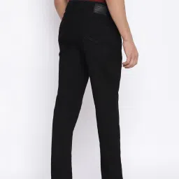 Cantabil Black Regular Fit Lightly Washed Jeans image 2